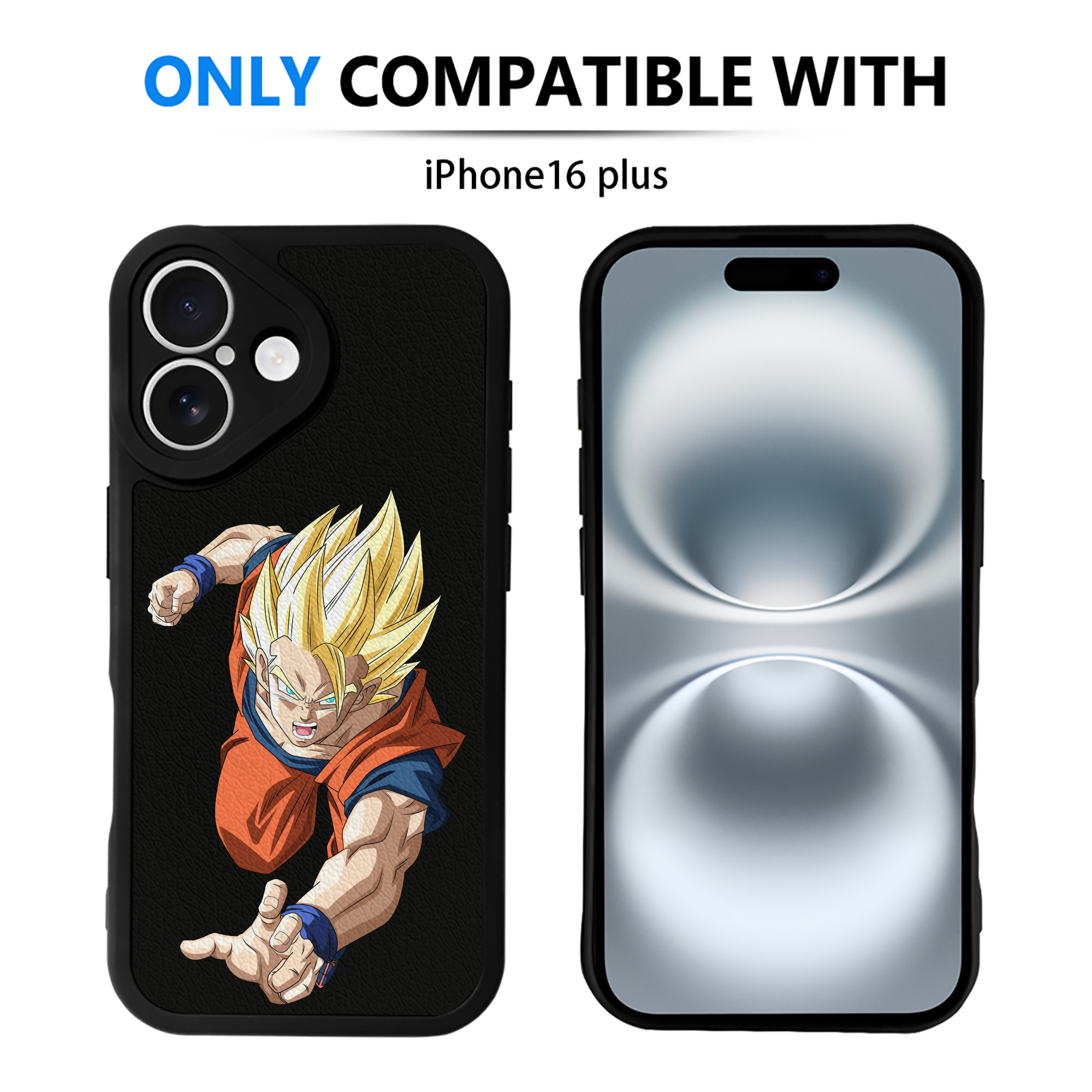 （画像用） ドラゴンボール 孫 悟飯（そんごはん）DRAGON BALL Son Gohan 【iPhone 16シリーズ対応】シリコンスマホケース（レザー調） 材質：シリコン